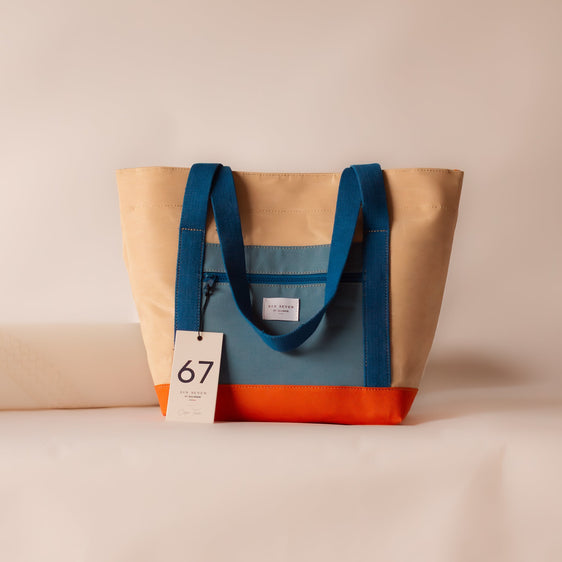 Coral Blue Santa Cruz Beach Bag - SixSeven By Ullman