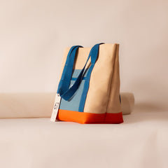 Coral Blue Santa Cruz Beach Bag - SixSeven By Ullman