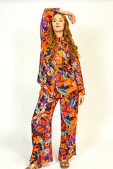 Floral Wide Leg Pants - SixSeven By Ullman