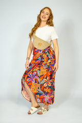 Floral Wrap Skirt - SixSeven By Ullman