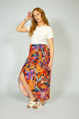 Floral Wrap Skirt - SixSeven By Ullman