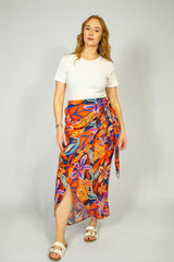 Floral Wrap Skirt - SixSeven By Ullman