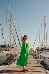 Island Green Slip Dress - SixSeven By Ullman