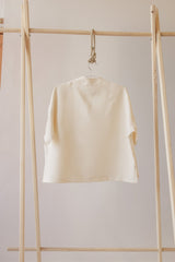 Mandarin Collar Top - SixSeven By Ullman