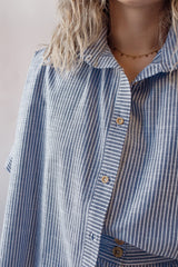 Oversized Stripe Shirt - SixSeven By Ullman