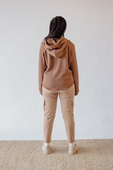 Ribbed Mocha Hoodie - SixSeven By Ullman