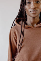 Ribbed Mocha Hoodie - SixSeven By Ullman