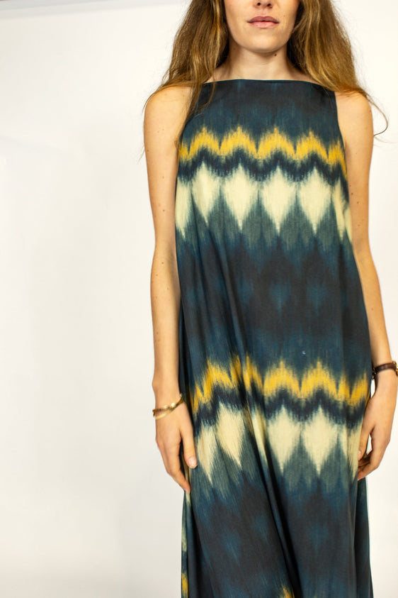 Tie - Dye Maxi Dress - SixSeven By Ullman